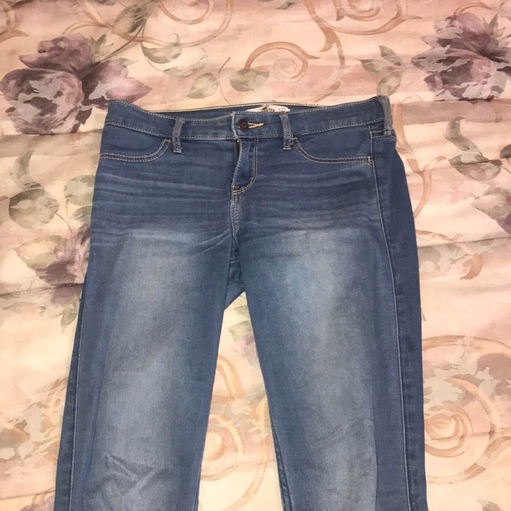 light washed stretchy jeans